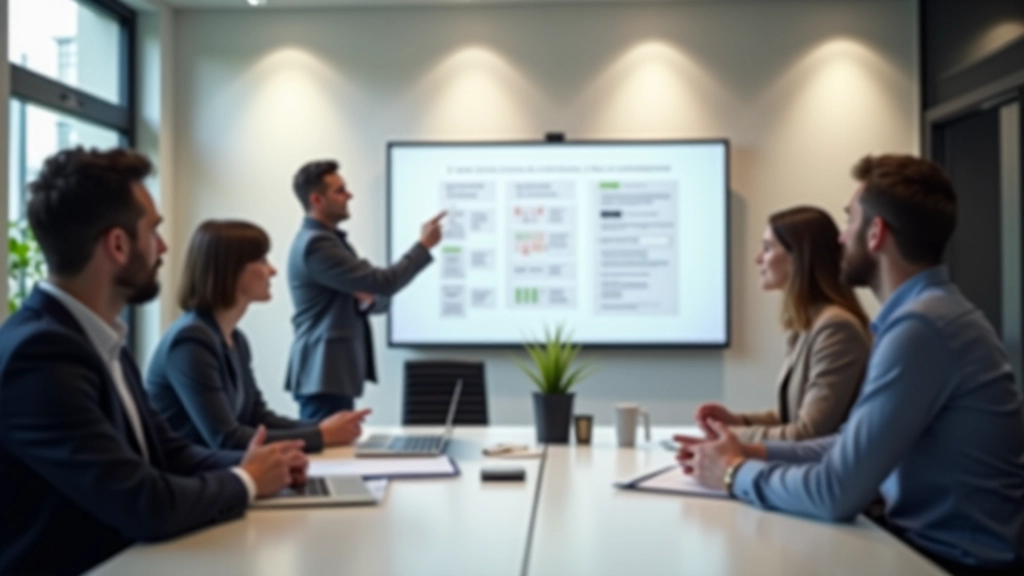 Équipe en réunion de stratégie d'automatisation